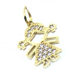 Pingente em ouro 18k - Boneca - 2PIZ0133 Pingente em ouro 18k - Boneca - 2PIZ0133