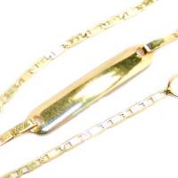 Pulseira feminina de chapa em ouro amarelo 18k - 2PUO0441 Pulseira feminina de chapa em ouro amarelo 18k - 2PUO0441