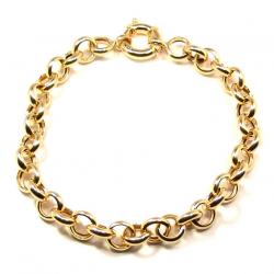 Pulseira feminina em ouro amarelo 18k - Elos Portugueses Pulseira feminina em ouro amarelo 18k - Elos Portugueses