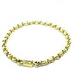 Pulseira feminina em ouro 18k - Elos portugueses Pulseira feminina em ouro 18k - Elos portugueses