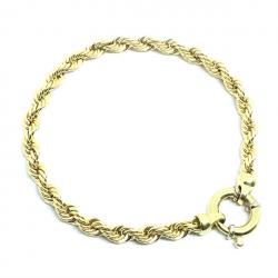 Pulseira de ouro amarelo 18k - Tipo corda - 2PUO0636 Pulseira de ouro amarelo 18k - Tipo corda - 2PUO0636