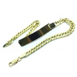 Pulseira feminina em ouro 18k - Chapa - 2PUO0648 Pulseira feminina em ouro 18k - Chapa - 2PUO0648