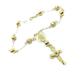 Pulseira de ouro 18k - Terço 1 Mistério - 2PUO0653 Pulseira de ouro 18k - Terço 1 Mistério - 2PUO0653