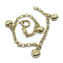Pulseira infantil em ouro 18k - 2PUO0665 Pulseira infantil em ouro 18k - 2PUO0665