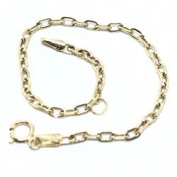 Pulseiras feminina infantil em ouro amarelo 18k - Corda lazer - 2PUO0670 Pulseiras feminina infantil em ouro amarelo 18k - Corda lazer - 2PUO0670