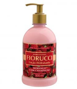 Loção Hidratante Fiorucci Morango com Champagne 500ml Loção Hidratante Fiorucci Morango com Champagne 500ml