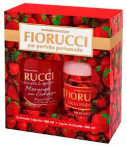 Kit Par Perfeito Perfumado Morango com Champagne Fiorucci Sabonete Líquido 500ml + Loção Hidratante 500ml (Produto Esgotado) Kit Par Perfeito Perfumado Morango com Champagne Fiorucci Sabonete Líquido 500ml + Loção Hidratante 500ml (Produto Esgotado)