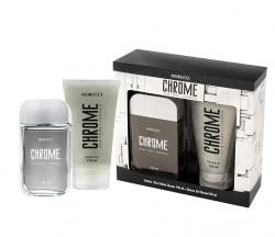 Kit Chrome Fiorucci Masculino Deo Colônia 100ml + Shower Gel 150ml Kit Chrome Fiorucci Masculino Deo Colônia 100ml + Shower Gel 150ml