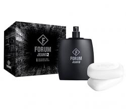 Kit Forum Jeans 2 Unissex Deo Colônia 100ml + 2 Sabonetes 90g Kit Forum Jeans 2 Unissex Deo Colônia 100ml + 2 Sabonetes 90g