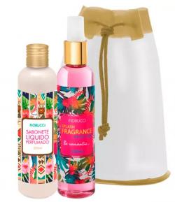 Kit Fiorucci Splash Fragrance Exotic Chic Deo Colônia 200ml + Sabonete Líquido 200ml Kit Fiorucci Splash Fragrance Exotic Chic Deo Colônia 200ml + Sabonete Líquido 200ml