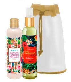 Kit Fiorucci Splash Fragrance Tropical Deo Colônia 200ml + Sabonete Líquido 200ml Kit Fiorucci Splash Fragrance Tropical Deo Colônia 200ml + Sabonete Líquido 200ml