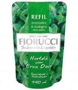 Refil Sabonete Líquido Fiorucci Hortelã com Erva Doce 440ml Refil Sabonete Líquido Fiorucci Hortelã com Erva Doce 440ml