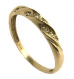 Anel em ouro amarelo 18k com diamantes - 1ANB0150 Anel em ouro amarelo 18k com diamantes - 1ANB0150