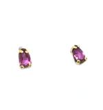Brinco em ouro 18k feminino com rubis -1BRR0002 Brinco em ouro 18k feminino com rubis -1BRR0002