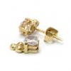 Brinco em ouro 18k feminino com zirconia - 2brz0007 Brinco em ouro 18k feminino com zirconia - 2brz0007