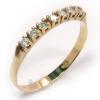 Meia aliança de brilhantes em ouro amarelo 18k Meia aliança de brilhantes em ouro amarelo 18k