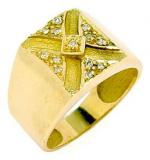 Anel em ouro 18k com brilhantes - 2ANB0104 Anel em ouro 18k com brilhantes - 2ANB0104