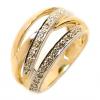 Anel de ouro amarelo 18k com brilhantes - 2ANB0202 Anel de ouro amarelo 18k com brilhantes - 2ANB0202