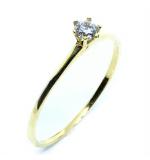 Anel em ouro amarelo 18k com 1 zirconia - 2ANZ0066 Anel em ouro amarelo 18k com 1 zirconia - 2ANZ0066