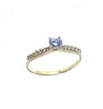 Anel em ouro amarelo 18k com 49 zirconias - 2ANZ0095 Anel em ouro amarelo 18k com 49 zirconias - 2ANZ0095
