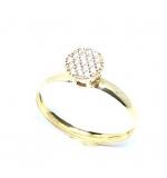 Anel em ouro amarelo 18k com 19 zirconia - 2ANZ0097 Anel em ouro amarelo 18k com 19 zirconia - 2ANZ0097
