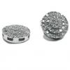 Brinco em ouro branco 18k feminino com brilhantes Brinco em ouro branco 18k feminino com brilhantes