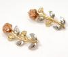 Brinco em ouro 18k - Rosa vermelha - 2BRO0013 Brinco em ouro 18k - Rosa vermelha - 2BRO0013