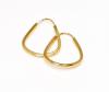 Argola africana em ouro 18k feminina - 2BRO Argola africana em ouro 18k feminina - 2BRO