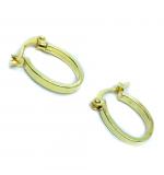 Argola africana em ouro 18k feminina - 2BRO1063 Argola africana em ouro 18k feminina - 2BRO1063