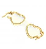Argola africana em ouro amarelo 18k - coração - 2BRO1066 Argola africana em ouro amarelo 18k - coração - 2BRO1066