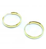 Argola africana em ouro 18k feminina - 2BRO1069 Argola africana em ouro 18k feminina - 2BRO1069