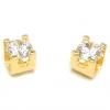 Brinco em ouro 18k com zirconia Brinco em ouro 18k com zirconia