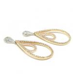 Brinco em ouro 18k com zircônia - 2BRZ0169 Brinco em ouro 18k com zircônia - 2BRZ0169