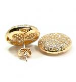 Brinco em ouro 18k feminino com zirconia - 2BRZ0171 Brinco em ouro 18k feminino com zirconia - 2BRZ0171
