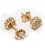 Brinco em ouro 18k com zircônia - 2BRZ0186 Brinco em ouro 18k com zircônia - 2BRZ0186
