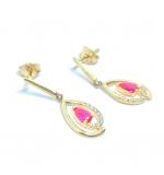 Brinco em ouro 18k com zirconia - 2BRZ0241 Brinco em ouro 18k com zirconia - 2BRZ0241