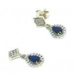 Brinco em ouro 18k com zirconia - 2BRZ0246 Brinco em ouro 18k com zirconia - 2BRZ0246