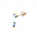 Brinco em ouro 18k feminino com topázio - 2BTO0001 Brinco em ouro 18k feminino com topázio - 2BTO0001