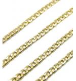 Colar em ouro amarelo 18k - Groumet - 60 cm - 2CLO0464 Colar em ouro amarelo 18k - Groumet - 60 cm - 2CLO0464