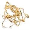 Colar em ouro 18k - Cadeado achatado - 60 cm - 2CLO0473 Colar em ouro 18k - Cadeado achatado - 60 cm - 2CLO0473