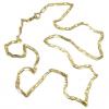 Colar em ouro 18k - Cadeado achatado - Feminino - 40 cm Colar em ouro 18k - Cadeado achatado - Feminino - 40 cm