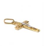 Crucifixo em ouro 18k - Filigrana c/ imagem - 2CZO0281 Crucifixo em ouro 18k - Filigrana c/ imagem - 2CZO0281