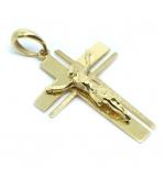 Crucifixo em ouro amarelo 18k - Cristo na Cruz - 2CZO0296 Crucifixo em ouro amarelo 18k - Cristo na Cruz - 2CZO0296