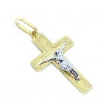 Crucifixo em ouro 18k - Com imagem - 2CZO0299 Crucifixo em ouro 18k - Com imagem - 2CZO0299