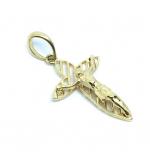Crucifixo em ouro 18k - Com imagem - 2CZO0302 Crucifixo em ouro 18k - Com imagem - 2CZO0302