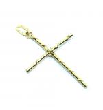 Crucifixo em ouro 18k - 2CZO0313 Crucifixo em ouro 18k - 2CZO0313
