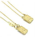 Escapulário em ouro amarelo 18k Escapulário em ouro amarelo 18k
