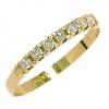 Meia aliança de brilhantes em ouro 18k - 2MAB0015 Meia aliança de brilhantes em ouro 18k - 2MAB0015