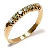 Meia aliança de brilhantes em ouro 18k Meia aliança de brilhantes em ouro 18k