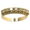 Meia aliança de brilhantes em ouro amarelo 18k - 2MAB0061 Meia aliança de brilhantes em ouro amarelo 18k - 2MAB0061
